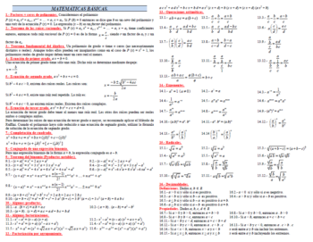 Matemáticas Básicas