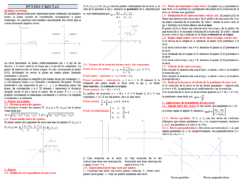 Puntos y rectas en el plano