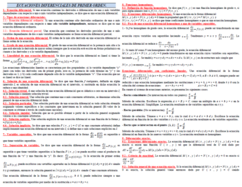 Ecuaciones diferenciales de primer orden