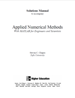 Chapra, S. Solutions Manual Applied Numerical Methods.