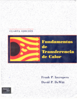 Incropera, F.,  DeWitt, D (1996). Fundamentos de Transferencia de Calor. (4. ed)