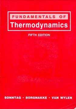 Sonntag, R, Borgnakke, C., & Van Wylen, G. (1998). Fundamentals of Thermodynamics. (5. ed)