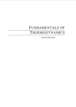 Sonntag, R, Borgnakke, C., & Van Wylen, G. (2003). Fundamentals of Thermodynamics. (6. ed)